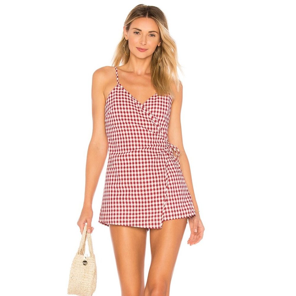 Superdown (Revolve) - Scotty Wrap Romper - image 1